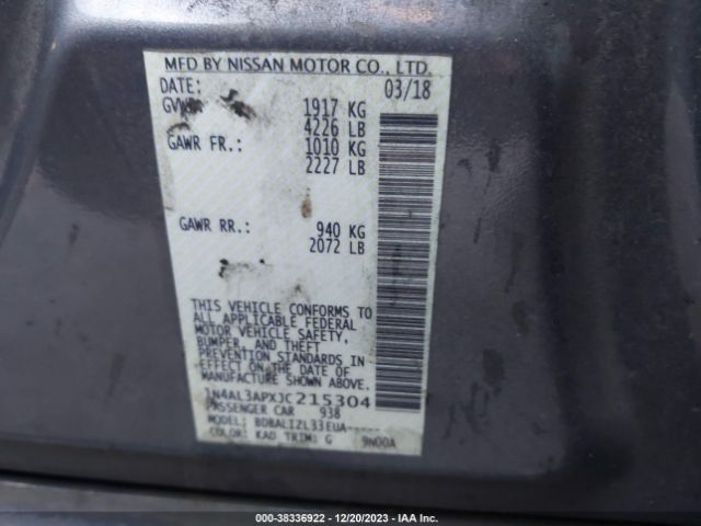 Photo 8 VIN: 1N4AL3APXJC215304 - NISSAN ALTIMA 