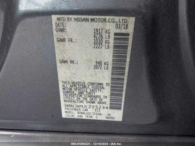 Photo 8 VIN: 1N4AL3APXJC225234 - NISSAN ALTIMA 