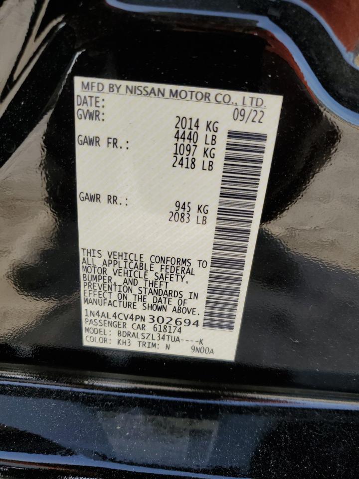 Photo 12 VIN: 1N4AL4CV4PN302694 - NISSAN ALTIMA 