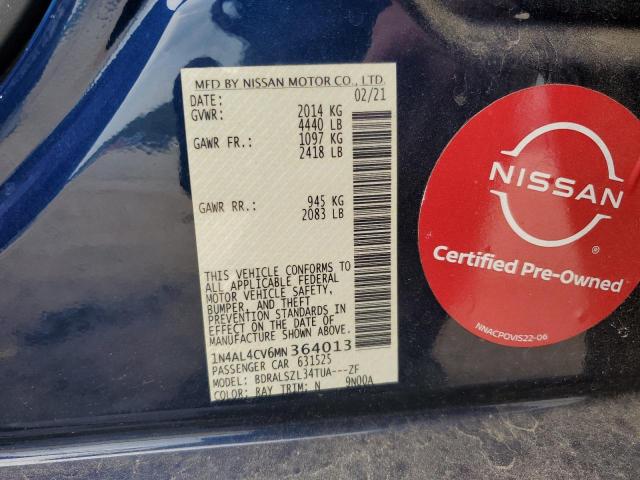 Photo 11 VIN: 1N4AL4CV6MN364013 - NISSAN ALTIMA SR 