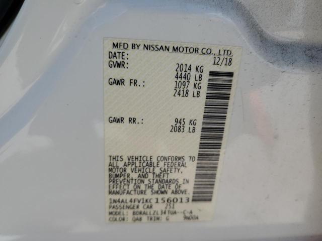 Photo 11 VIN: 1N4AL4FV1KC156013 - NISSAN ALTIMA EDI 