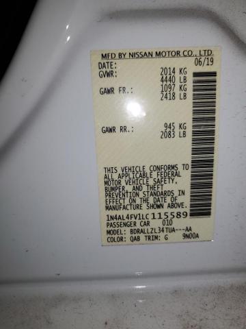 Photo 11 VIN: 1N4AL4FV1LC115589 - NISSAN ALTIMA PLA 