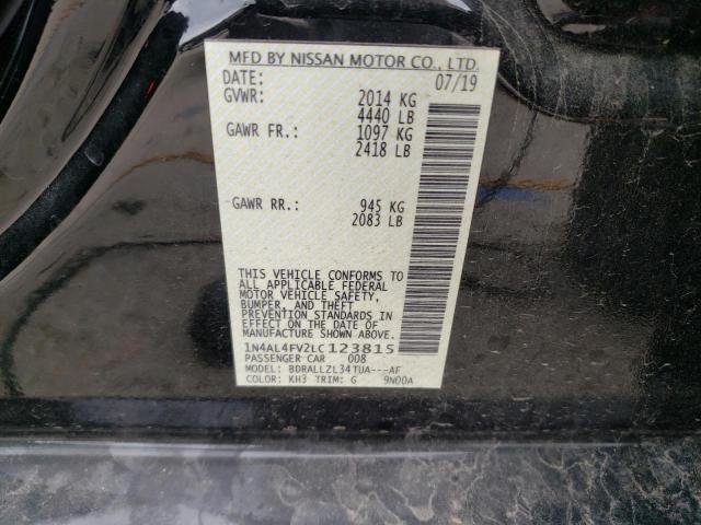 Photo 11 VIN: 1N4AL4FV2LC123815 - NISSAN ALTIMA 