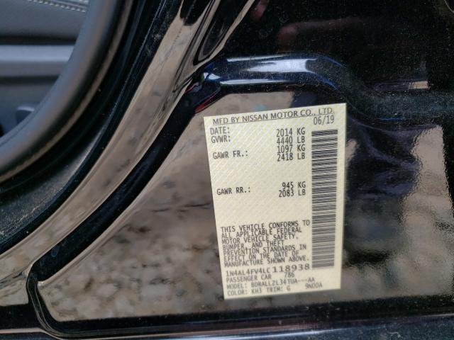 Photo 9 VIN: 1N4AL4FV4LC118938 - NISSAN ALTIMA PLA 