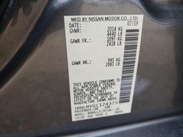 Photo 9 VIN: 1N4AL4FV5LC124375 - NISSAN ALTIMA PLA 