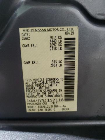 Photo 11 VIN: 1N4AL4FV7LC157118 - NISSAN ALTIMA PLA 