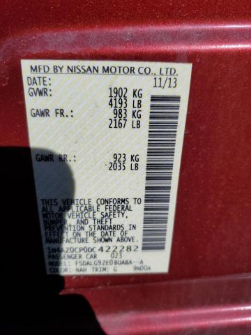 Photo 12 VIN: 1N4AZ0CP0DC422282 - NISSAN LEAF 