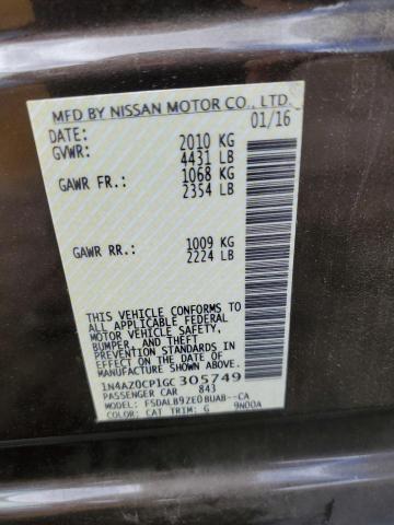 Photo 11 VIN: 1N4AZ0CP1GC305749 - NISSAN LEAF 