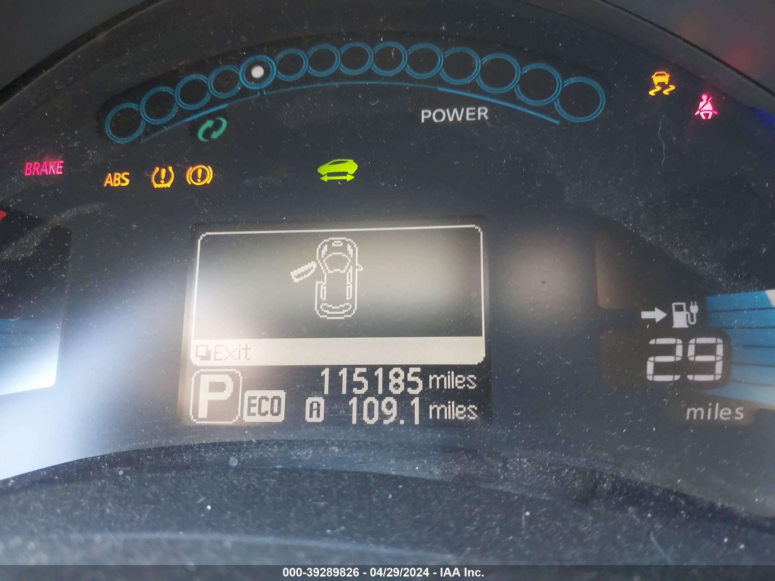 Photo 11 VIN: 1N4AZ0CP2DC412420 - NISSAN LEAF 