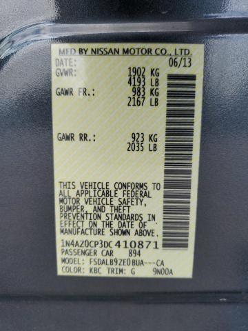 Photo 12 VIN: 1N4AZ0CP3DC410871 - NISSAN LEAF 