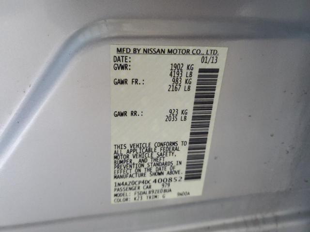 Photo 12 VIN: 1N4AZ0CP4DC400852 - NISSAN LEAF 