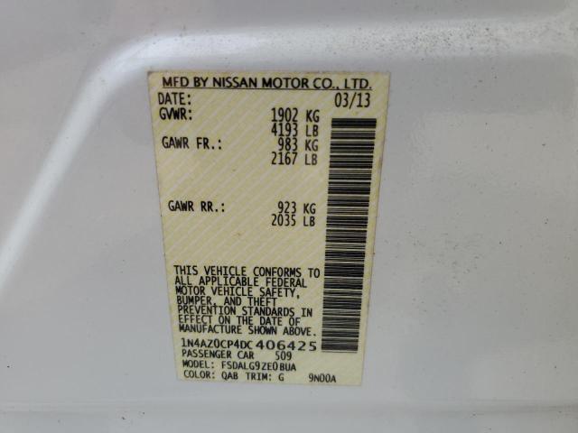 Photo 11 VIN: 1N4AZ0CP4DC406425 - NISSAN LEAF 