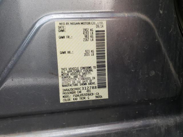 Photo 12 VIN: 1N4AZ0CP4FC312788 - NISSAN LEAF 