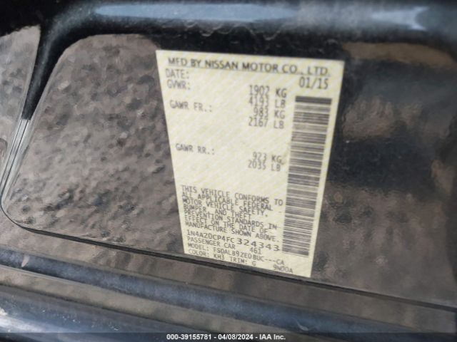 Photo 8 VIN: 1N4AZ0CP4FC324343 - NISSAN LEAF 