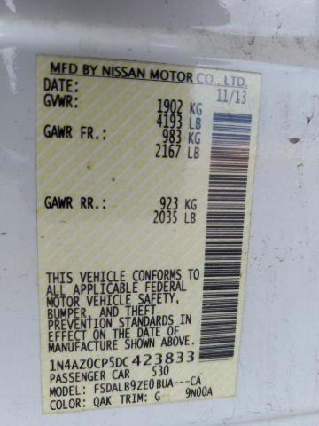 Photo 11 VIN: 1N4AZ0CP5DC423833 - NISSAN LEAF 