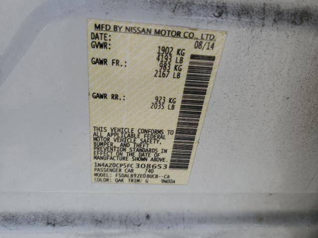 Photo 11 VIN: 1N4AZ0CP5FC308653 - NISSAN LEAF 