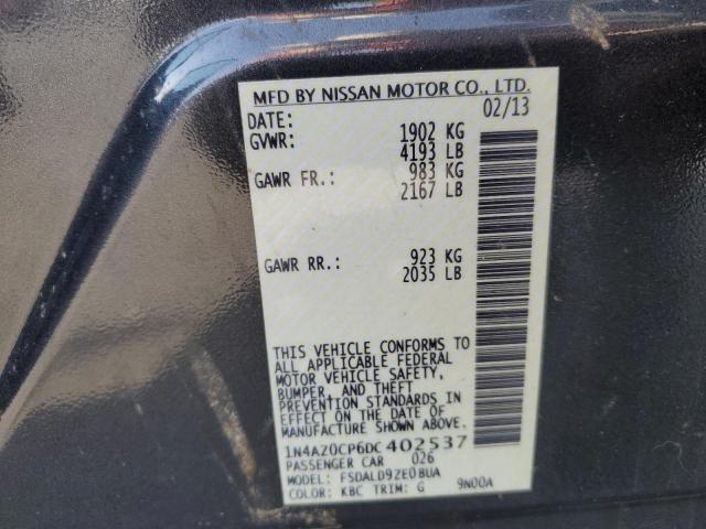 Photo 11 VIN: 1N4AZ0CP6DC402537 - NISSAN LEAF 