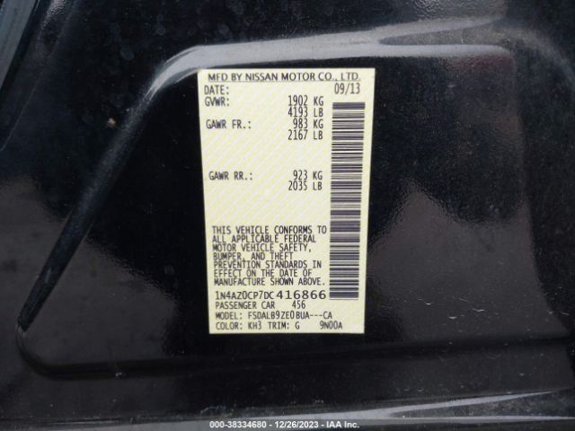 Photo 8 VIN: 1N4AZ0CP7DC416866 - NISSAN LEAF 