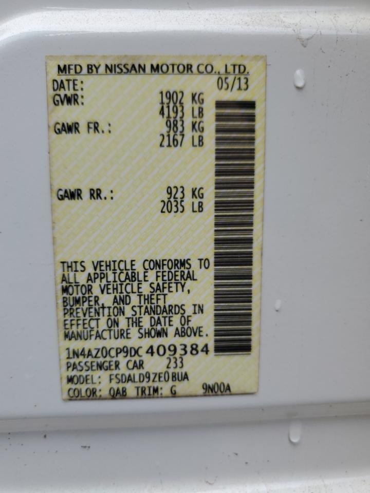 Photo 12 VIN: 1N4AZ0CP9DC409384 - NISSAN LEAF 