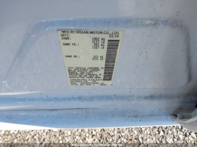 Photo 8 VIN: 1N4AZ0CP9EC336485 - NISSAN LEAF 