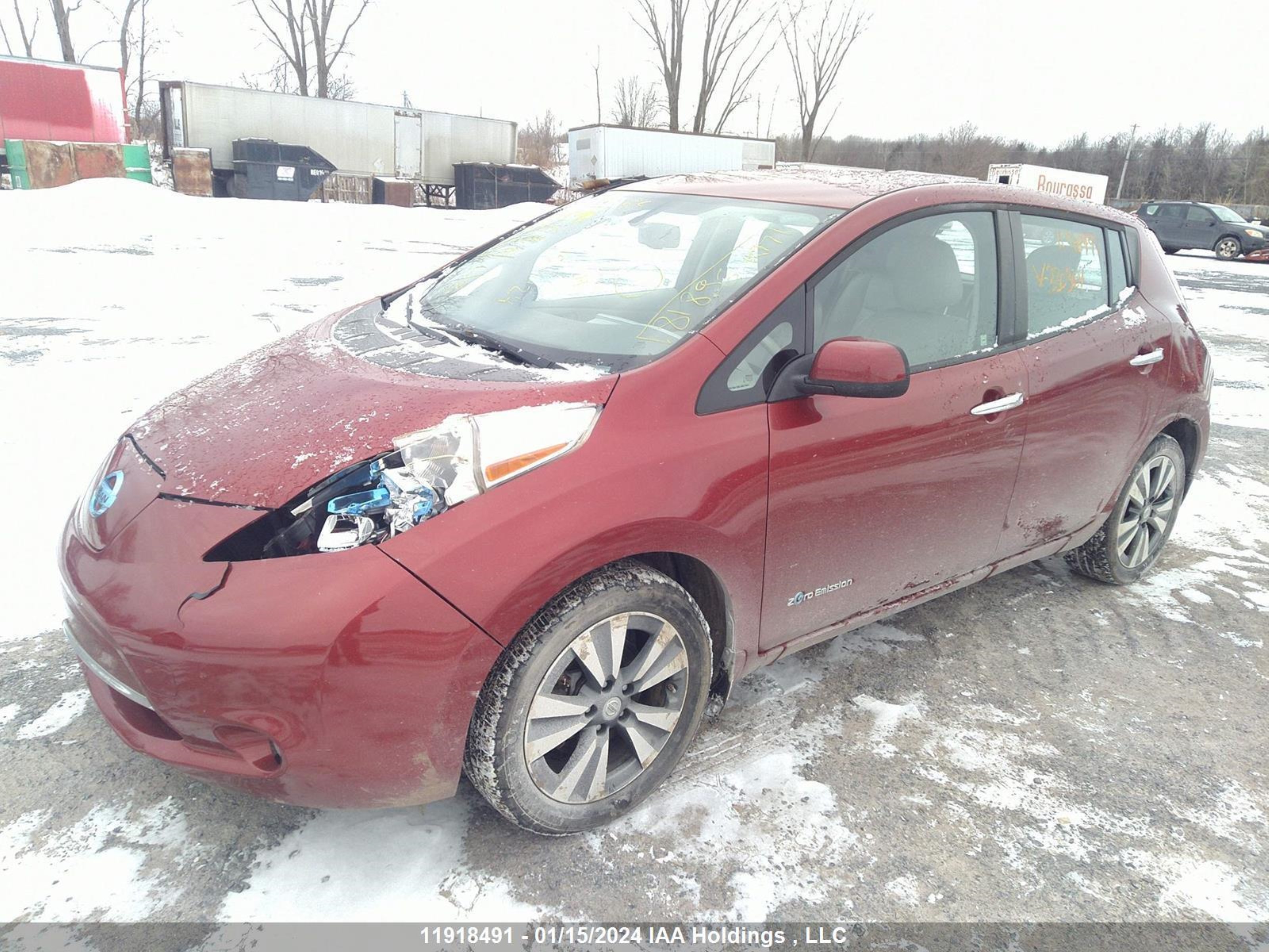 Photo 1 VIN: 1N4AZ0CP9FC330364 - NISSAN LEAF 