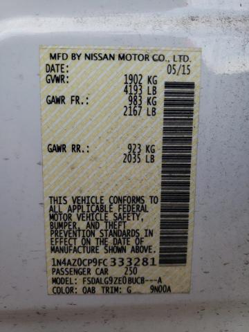 Photo 11 VIN: 1N4AZ0CP9FC333281 - NISSAN LEAF 