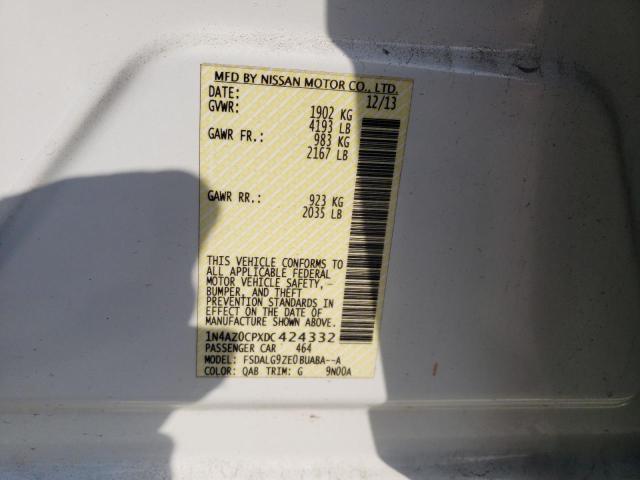 Photo 12 VIN: 1N4AZ0CPXDC424332 - NISSAN LEAF 