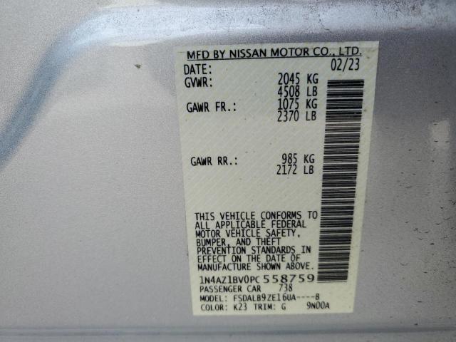 Photo 12 VIN: 1N4AZ1BV0PC558759 - NISSAN LEAF 