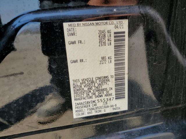 Photo 12 VIN: 1N4AZ1BV1MC555347 - NISSAN LEAF 