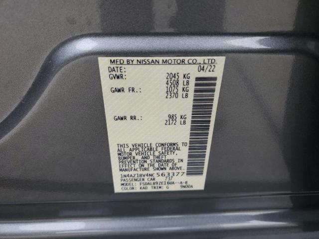 Photo 12 VIN: 1N4AZ1BV4NC563377 - NISSAN LEAF 