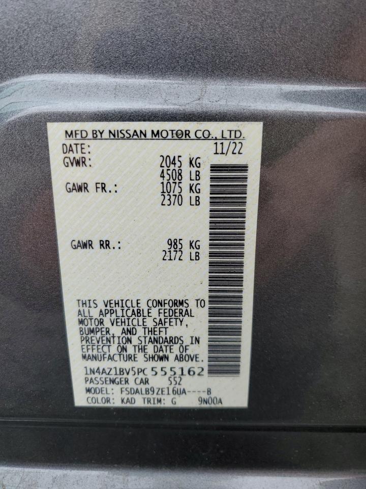 Photo 12 VIN: 1N4AZ1BV5PC555162 - NISSAN LEAF 