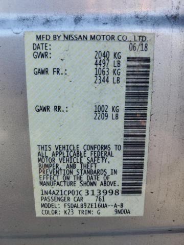 Photo 11 VIN: 1N4AZ1CP0JC313998 - NISSAN LEAF 