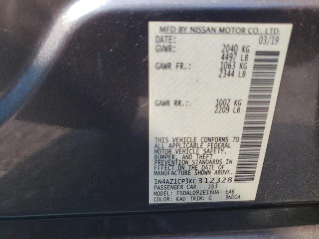 Photo 12 VIN: 1N4AZ1CP3KC312328 - NISSAN LEAF 