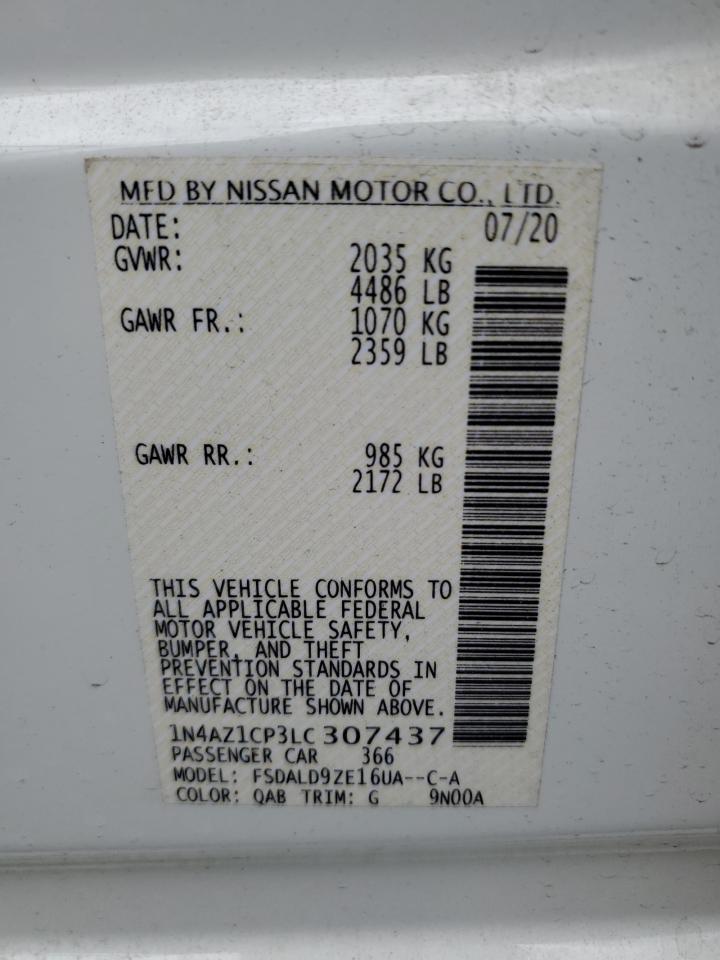 Photo 11 VIN: 1N4AZ1CP3LC307437 - NISSAN LEAF 