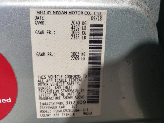 Photo 11 VIN: 1N4AZ1CP4KC302309 - NISSAN LEAF 