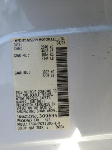 Photo 12 VIN: 1N4AZ1CP6JC309695 - NISSAN LEAF 