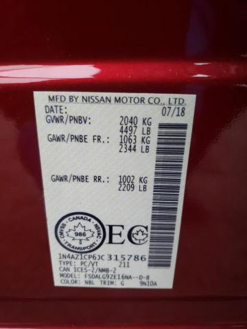 Photo 12 VIN: 1N4AZ1CP6JC315786 - NISSAN LEAF 