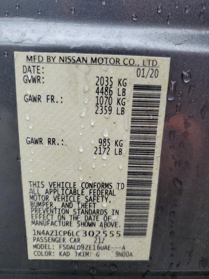 Photo 12 VIN: 1N4AZ1CP6LC302555 - NISSAN LEAF 