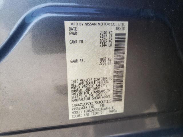 Photo 11 VIN: 1N4AZ1CP7KC300215 - NISSAN LEAF 