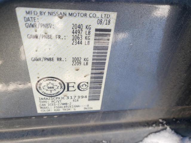 Photo 12 VIN: 1N4AZ1CPXJC317394 - NISSAN LEAF 