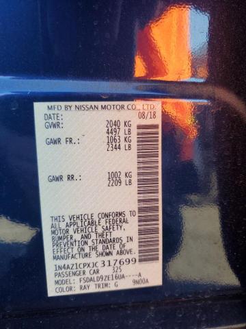 Photo 12 VIN: 1N4AZ1CPXJC317699 - NISSAN LEAF 