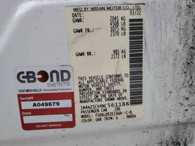 Photo 12 VIN: 1N4AZ1CV4NC561188 - NISSAN LEAF 