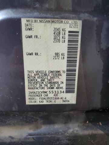 Photo 11 VIN: 1N4AZ1CV9MC553134 - NISSAN LEAF 