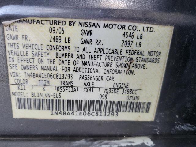 Photo 12 VIN: 1N4BA41E06C813293 - NISSAN MAXIMA 