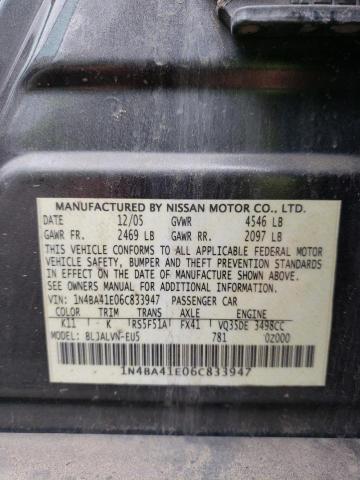 Photo 9 VIN: 1N4BA41E06C833947 - NISSAN MAXIMA SE 