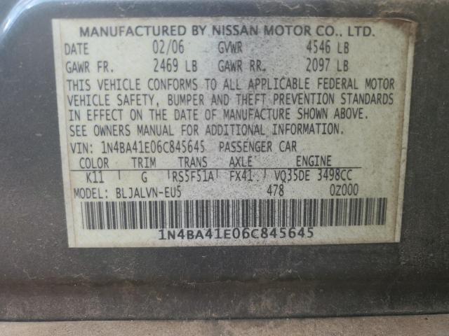 Photo 12 VIN: 1N4BA41E06C845645 - NISSAN MAXIMA SE 