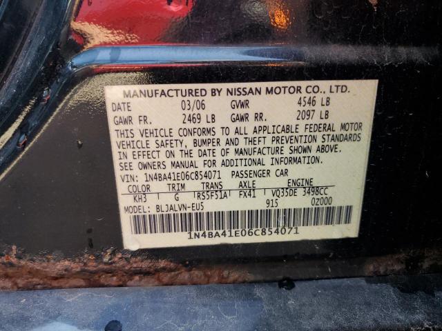 Photo 11 VIN: 1N4BA41E06C854071 - NISSAN MAXIMA SE 