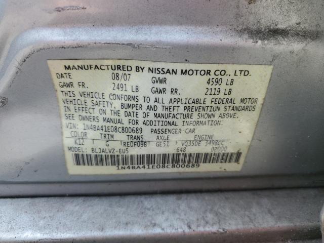 Photo 11 VIN: 1N4BA41E08C800689 - NISSAN MAXIMA 