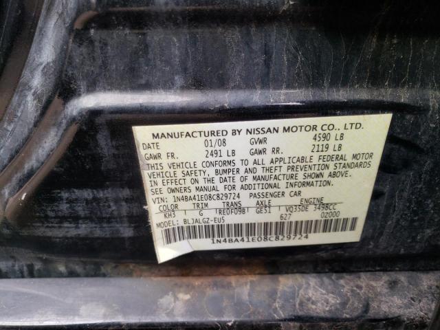 Photo 9 VIN: 1N4BA41E08C829724 - NISSAN MAXIMA SE 