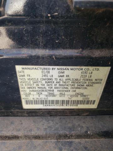 Photo 12 VIN: 1N4BA41E08C829948 - NISSAN MAXIMA SE 